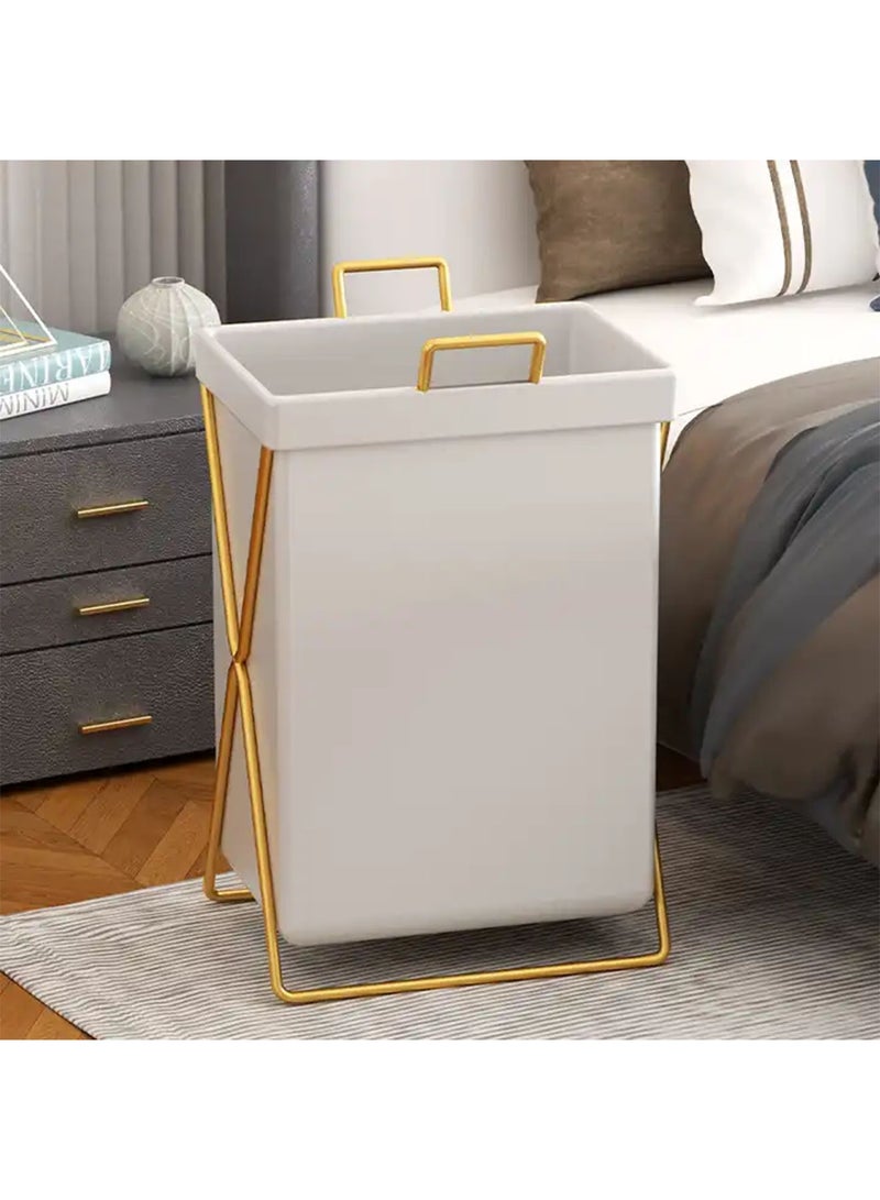 Laundry Cloth Basket Stylish Storage Box Dust and Waterproof Portable Basket
