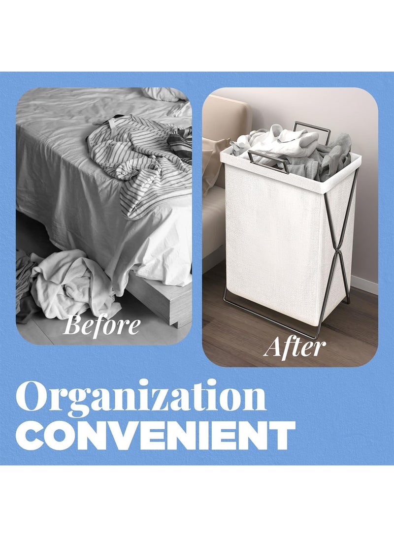 Laundry Cloth Basket Stylish Storage Box Dust and Waterproof Portable Basket