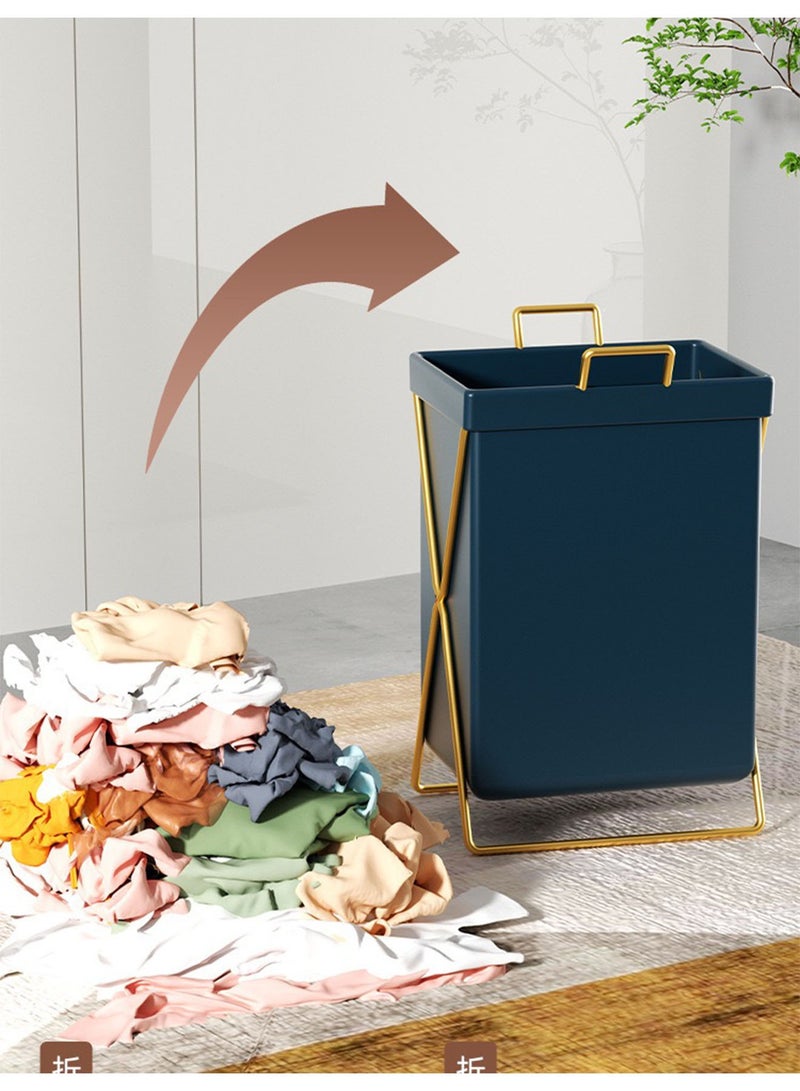 Laundry Cloth Basket Stylish Storage Box Dust and Waterproof Portable Basket