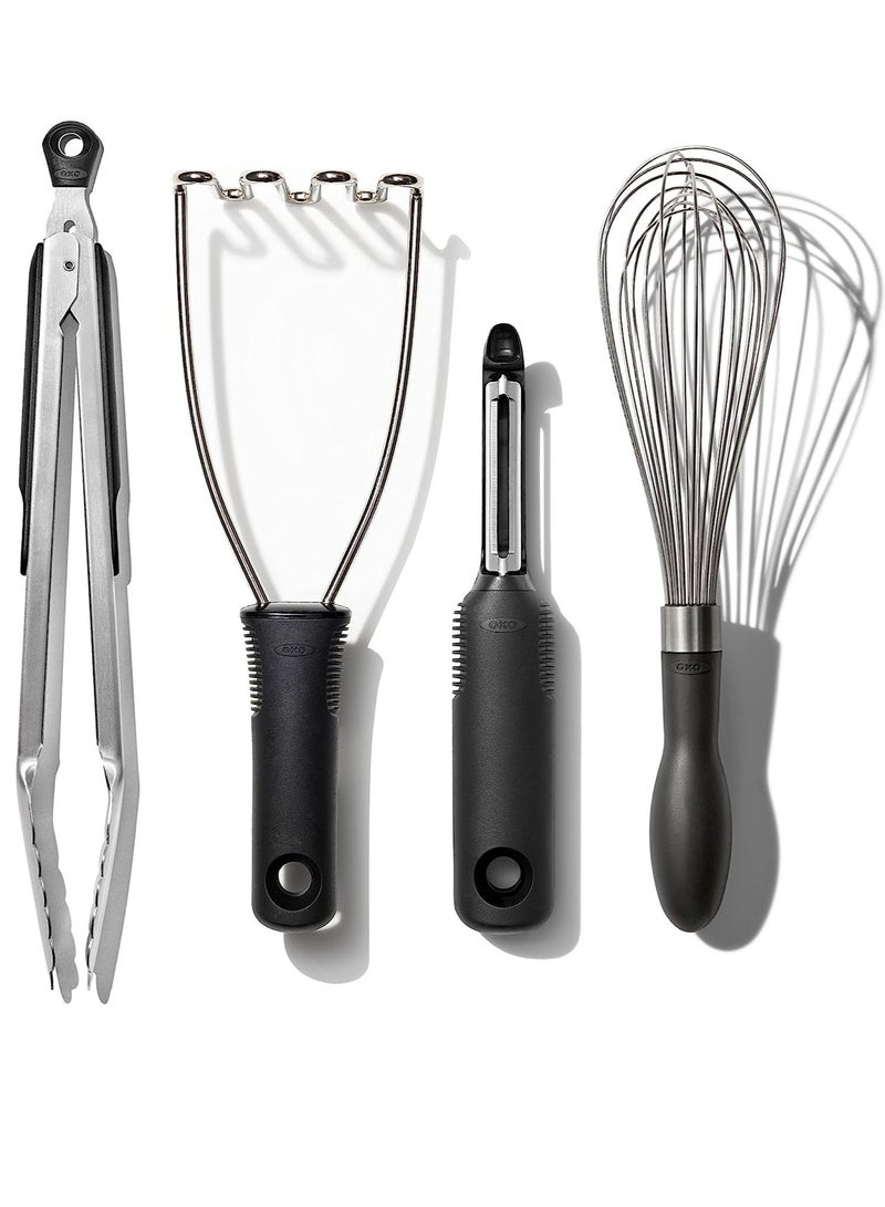 OXO Good Grips Stainless Steel Essential 4-Piece Kitchen Gadget Set