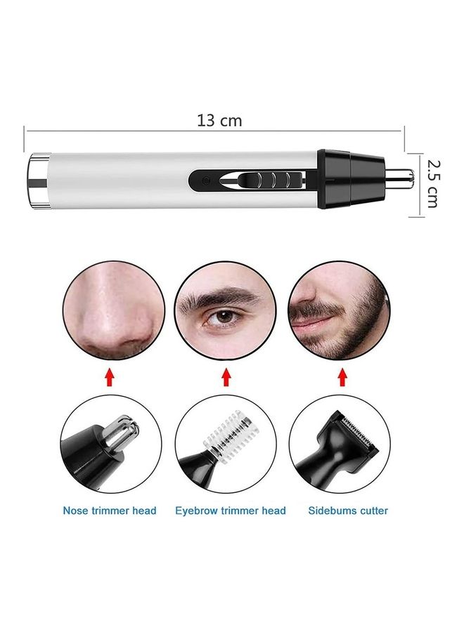 Professional USB Rechargeable Painless Mens Electric Nose Hair Trimmer 4 In 1 Lightweight Waterproof