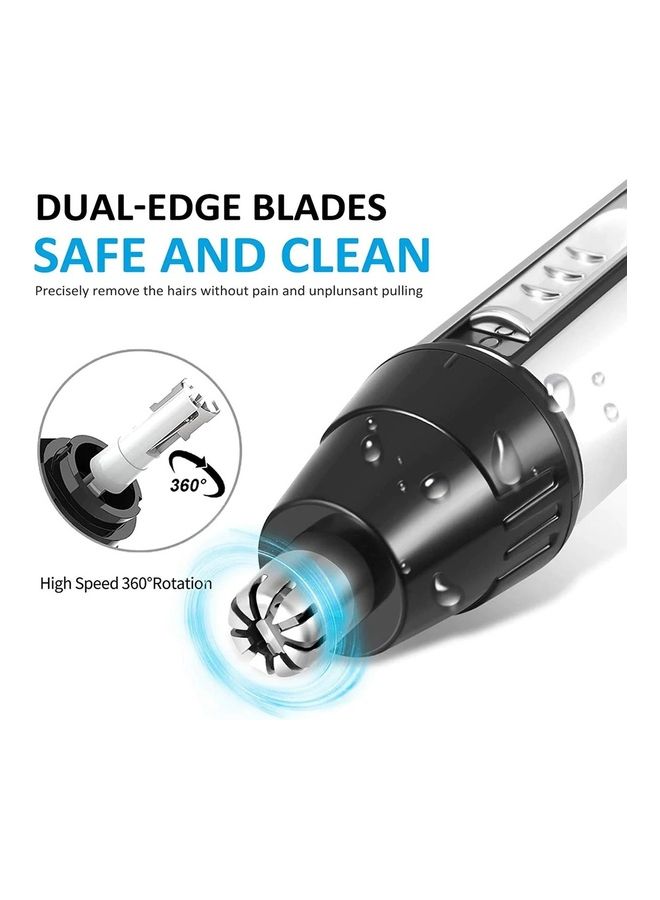 Professional USB Rechargeable Painless Mens Electric Nose Hair Trimmer 4 In 1 Lightweight Waterproof