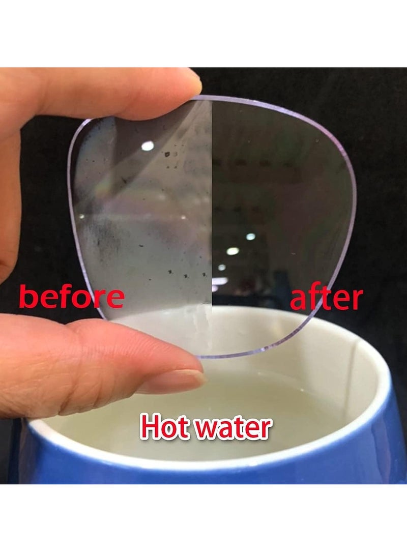 2pcs Anti-Fog Cloth for Glasses and Goggles Nano Cleaning Wipes, 5.9