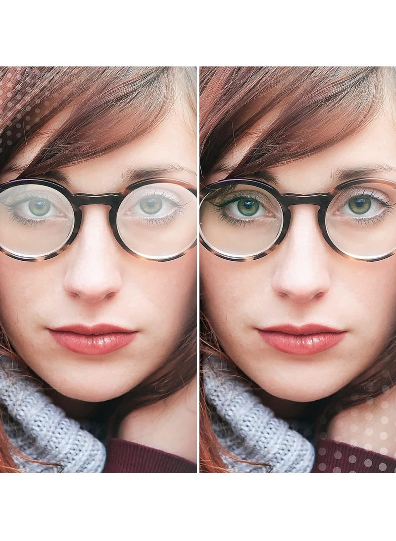 2pcs Anti-Fog Cloth for Glasses and Goggles Nano Cleaning Wipes, 5.9