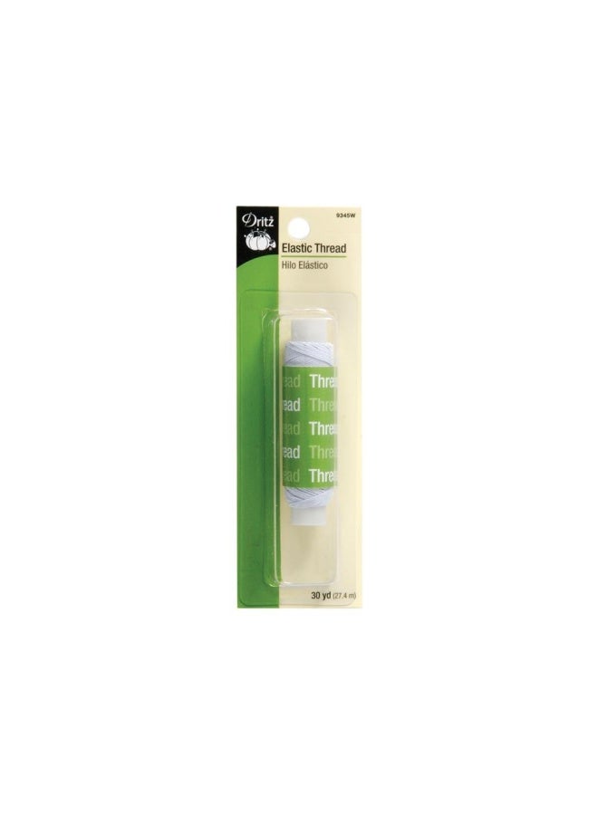 30 Yards Elastic Sewing Thread White