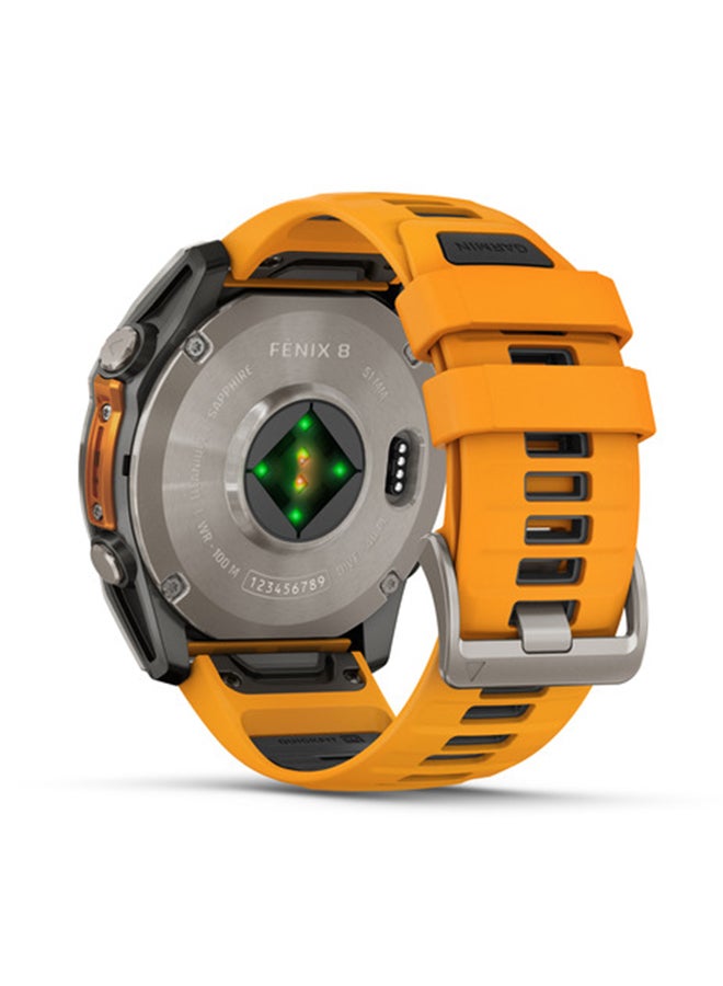 Fenix 8 - 51MM - Up To 29 Days Battery Life - 1.4