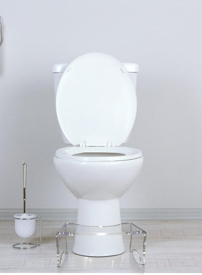 Best Clear Waterfall Acrylic Potty Stool - Squatting Toilet Stool