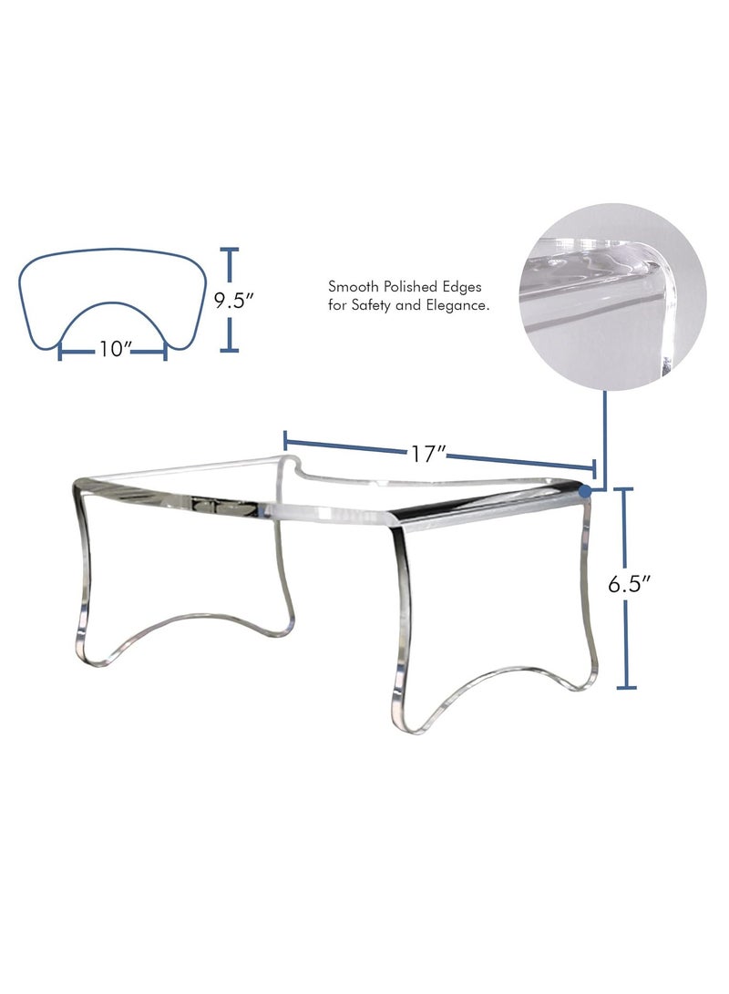 Best Clear Waterfall Acrylic Potty Stool - Squatting Toilet Stool
