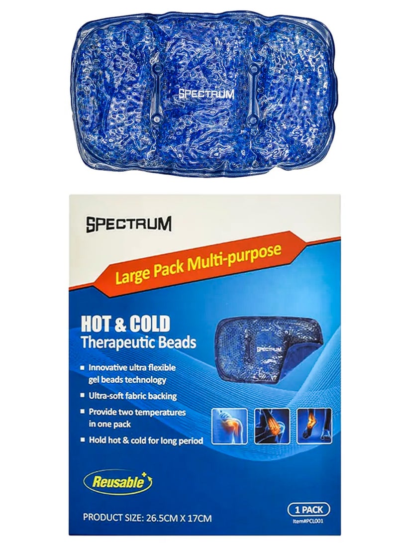 Hot And Cold Therapeutic Gel Beads Large Pack Relief For Aches Pain Swelling Post-Surgery Sore Muscles Arthritis