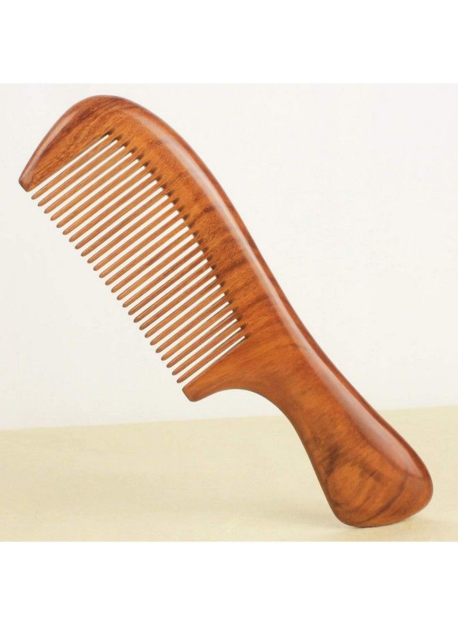 Premium Hair Comb Wooden Combs Natural Dalbergia Wood Handcrafted Sturdy Smooth No Static Detangle (Dalbergia B Standard Tooth 7.6