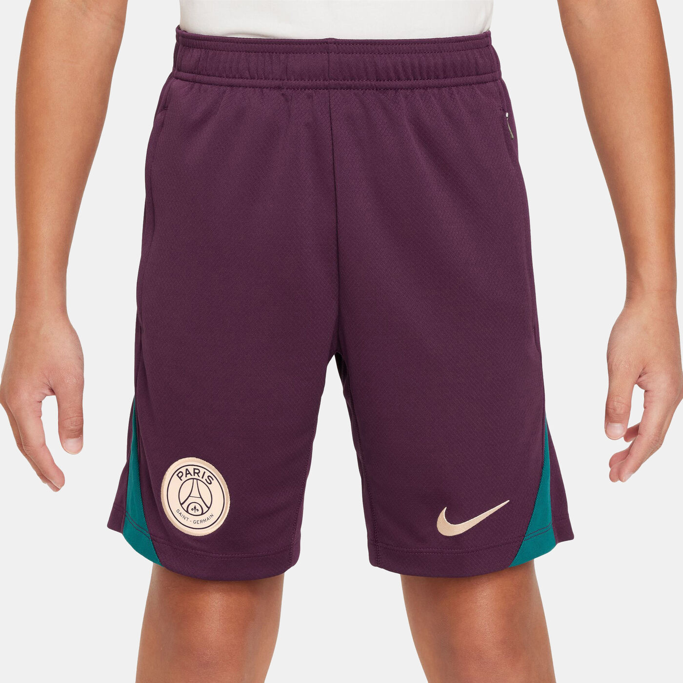 Kids' Paris Saint-Germain Strike Dri-FIT Knit Football Shorts