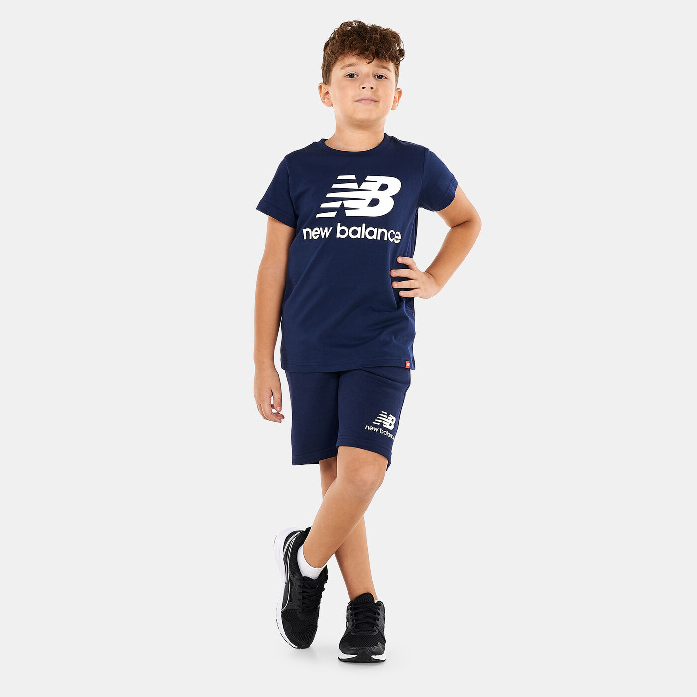 Kids' Essentials Stacked Fleece Shorts