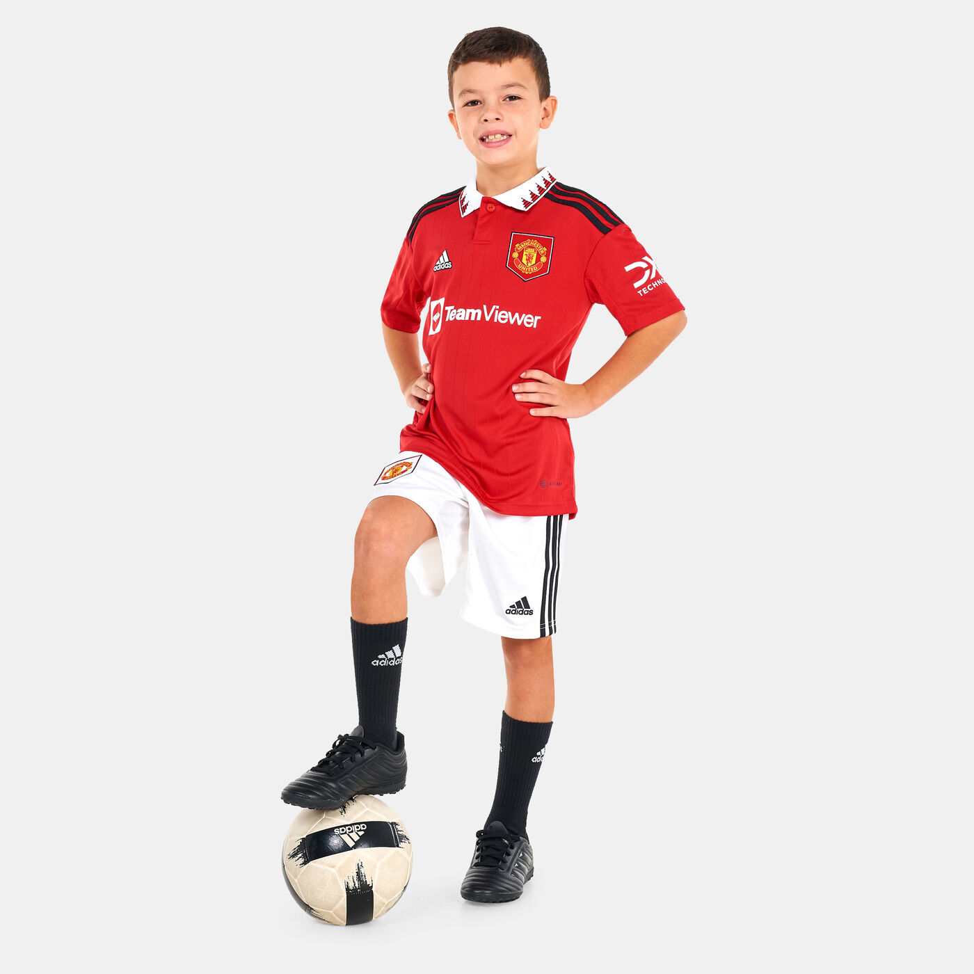 Kids' Manchester United Home Shorts - 2022/23