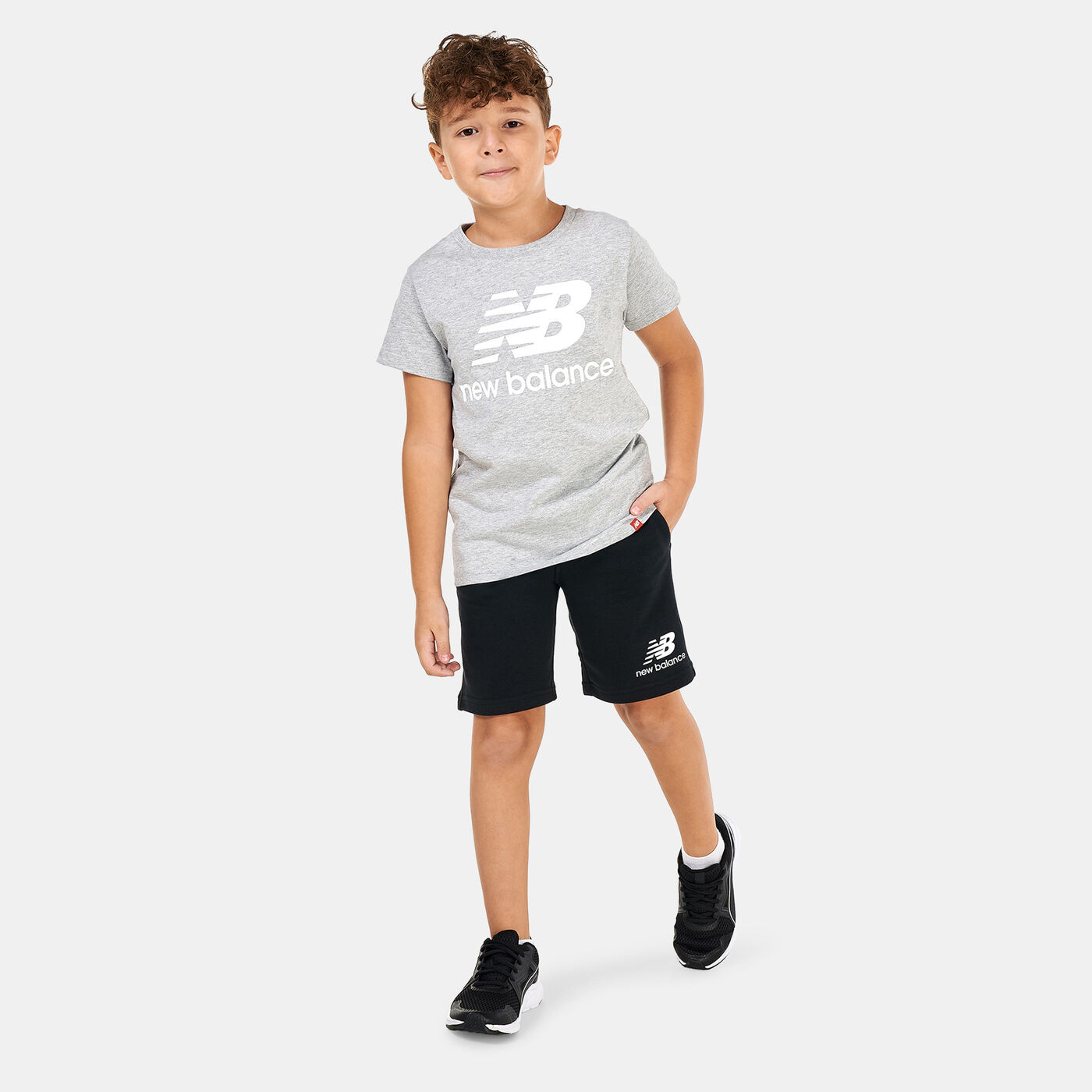Kids' Essentials Stacked Fleece Shorts