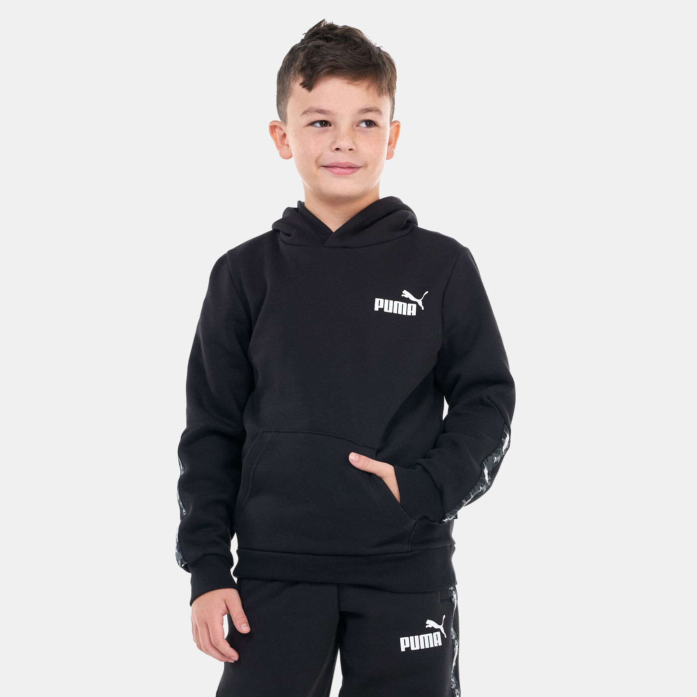 Kids' Essentials Tape Camo Hoodie