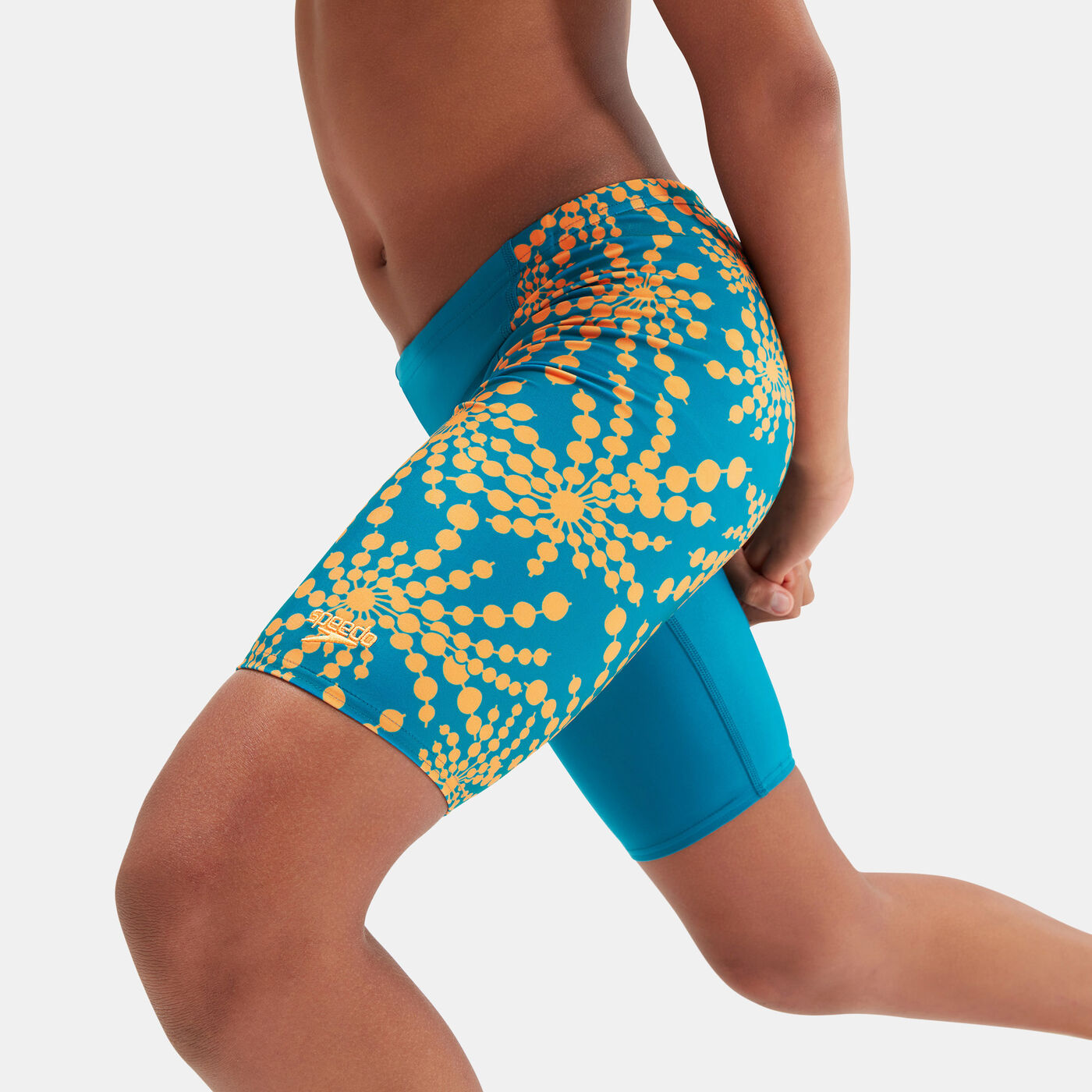 Kids' Digital Allover Print V-Cut Swimming Jammers