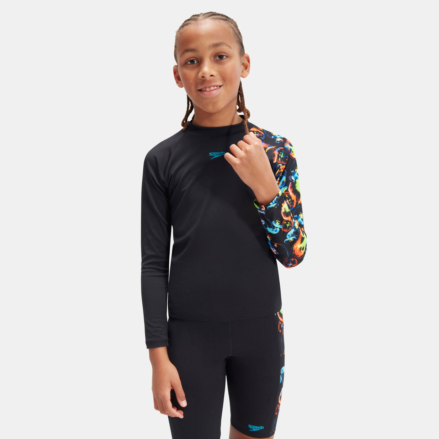 Kids' Digital Printed Long Sleeve Rashguard