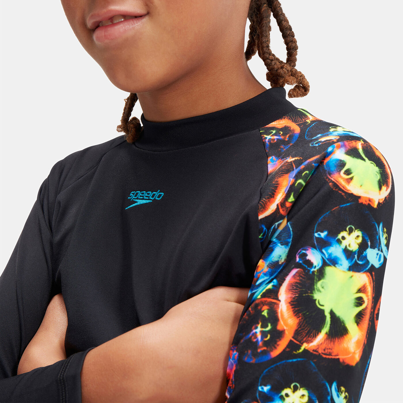 Kids' Digital Printed Long Sleeve Rashguard