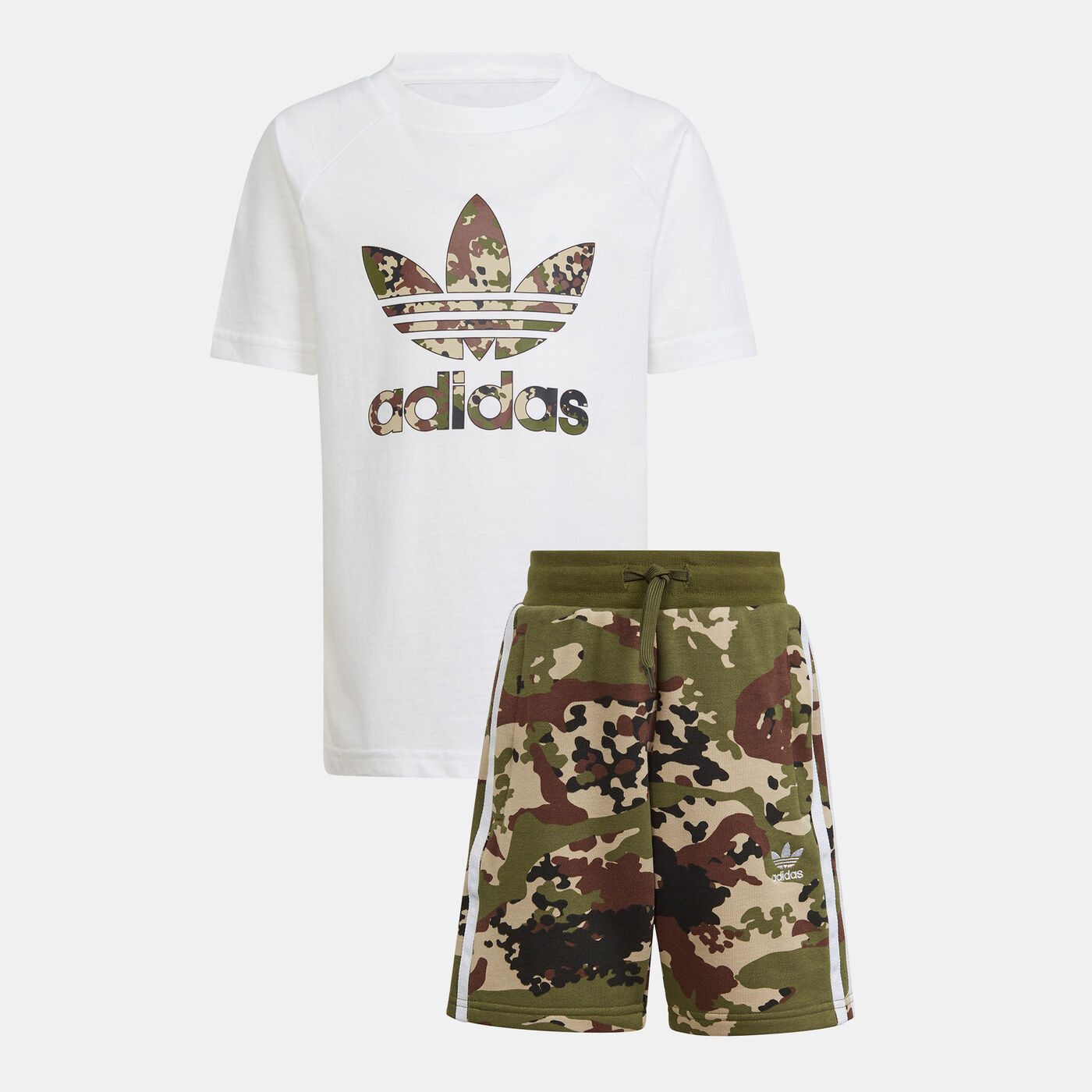 Kids' Camo T-Shirt and Shorts Set (Younger Kids)