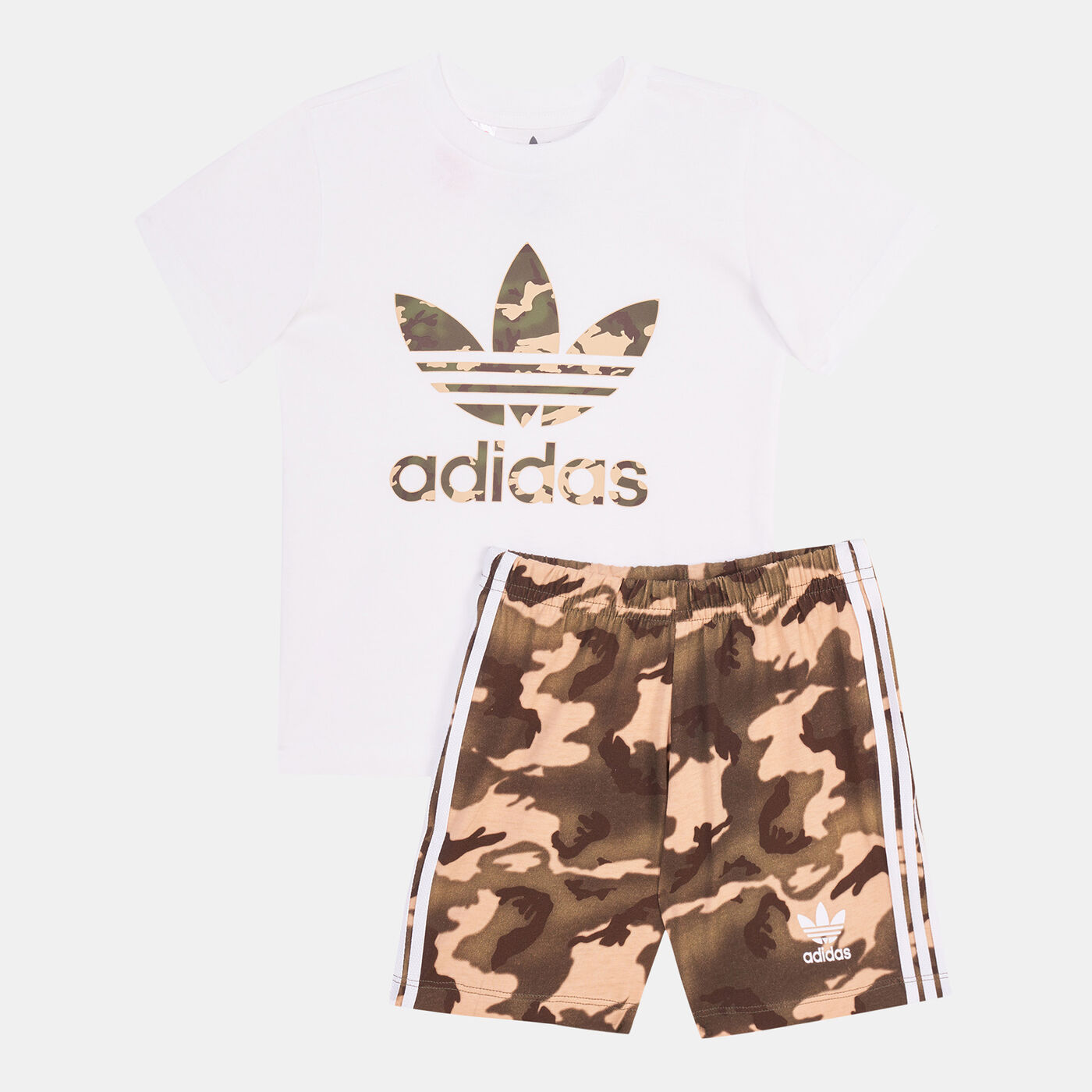 Kids’ Camo T-Shirt and Shorts Set