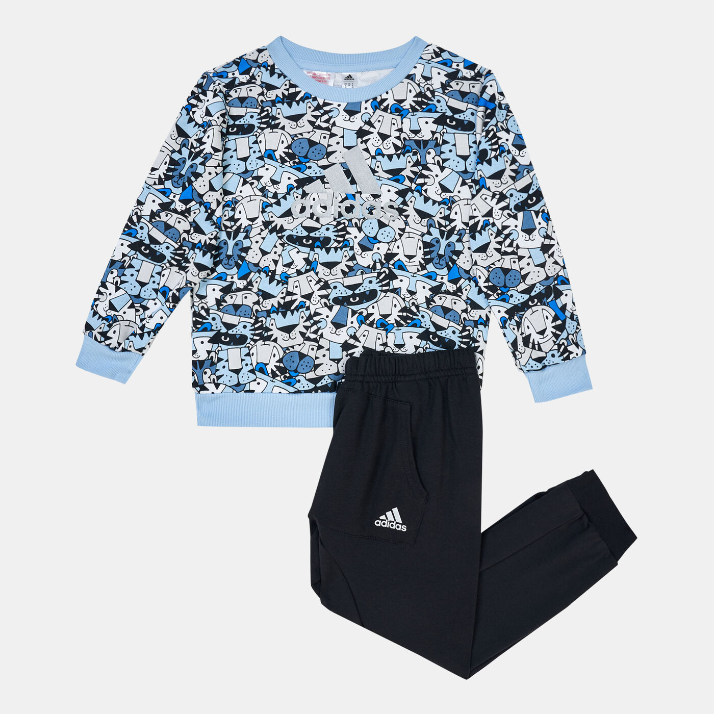 Kids' Graphic All Over Print Sweatshirt And Sweatpants Set