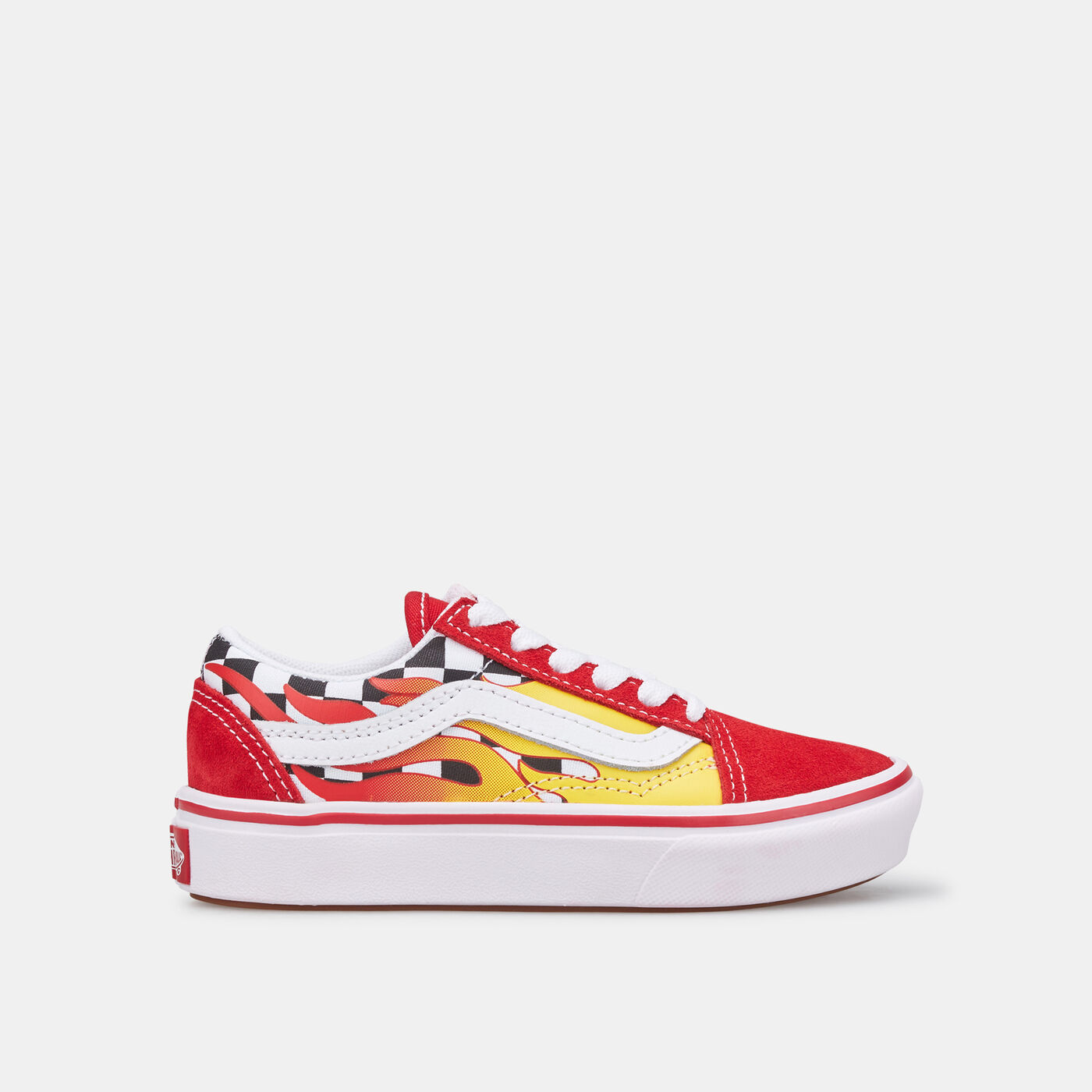 Kids’ Flame ComfyCush Old Skool Unisex Shoe (Younger Kids)