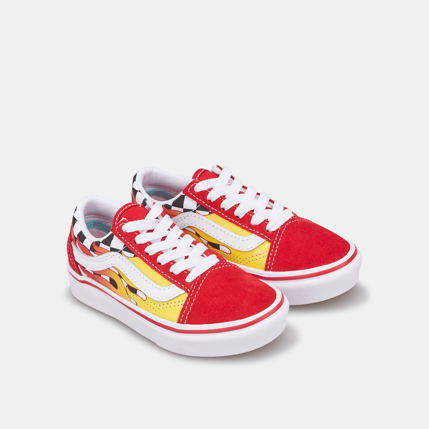 Kids’ Flame ComfyCush Old Skool Unisex Shoe (Younger Kids)