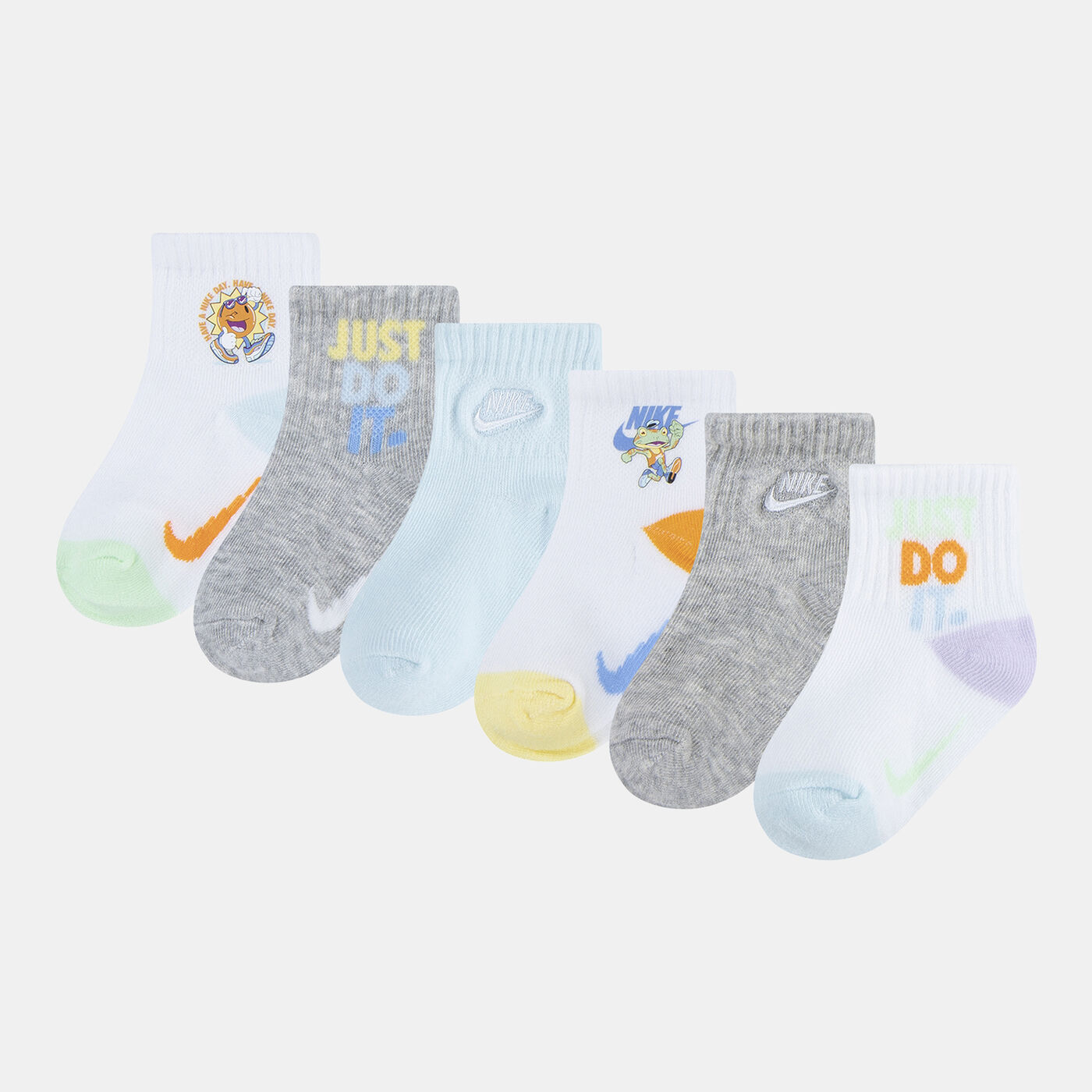 Kids' Summer of Swoosh Quarter Socks (6 Pairs)