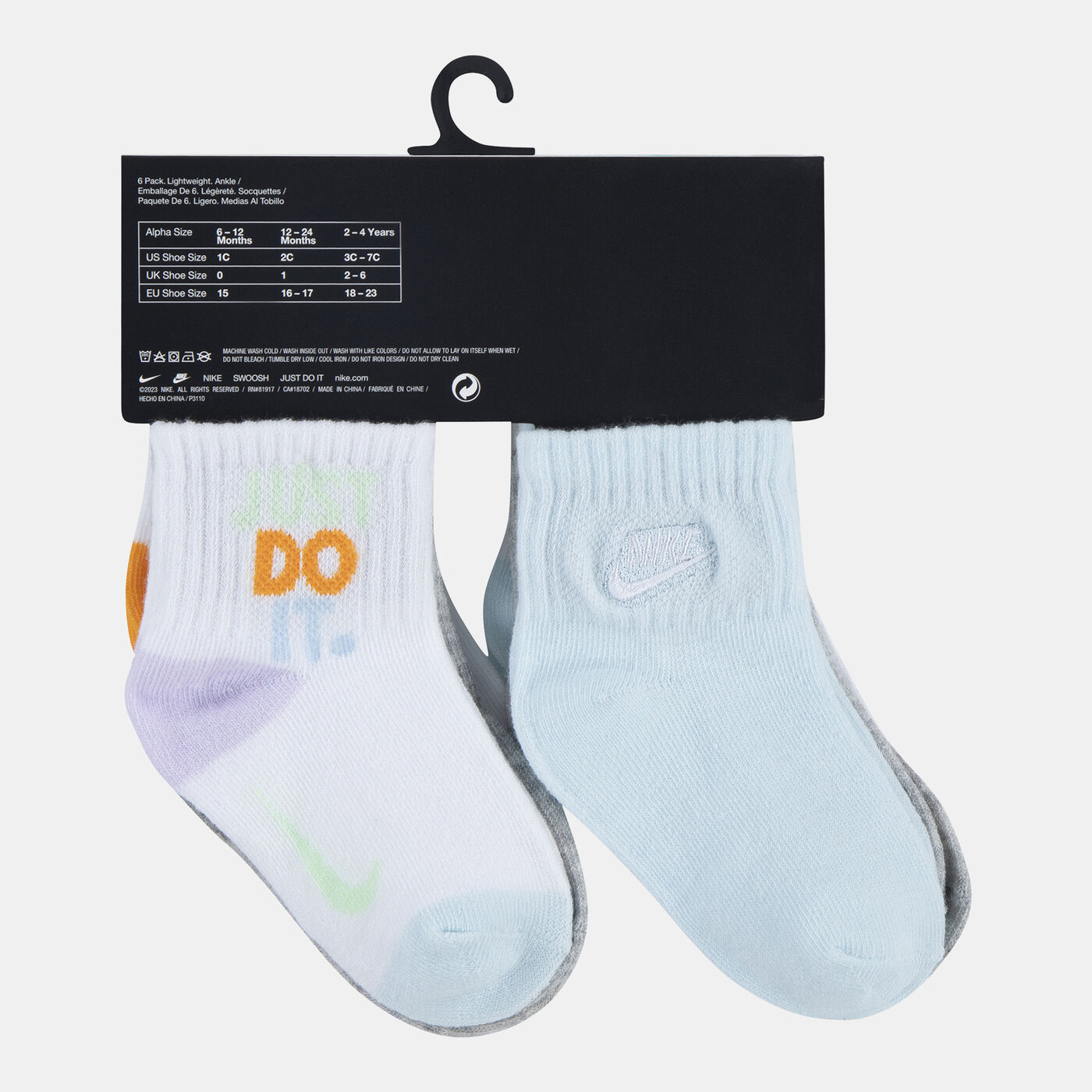 Kids' Summer of Swoosh Quarter Socks (6 Pairs)