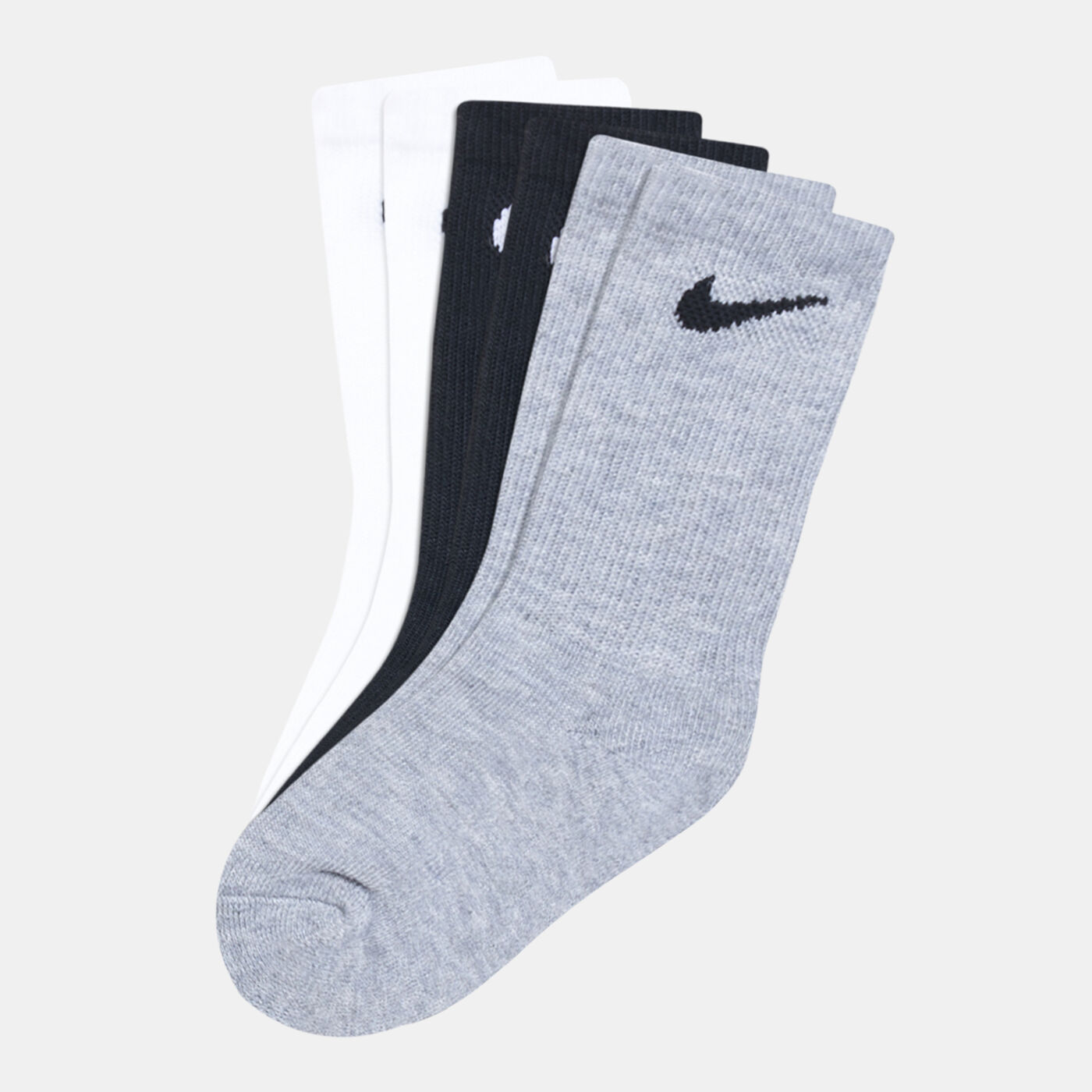 Kids' Basic Pack Crew Socks (3 Pack)