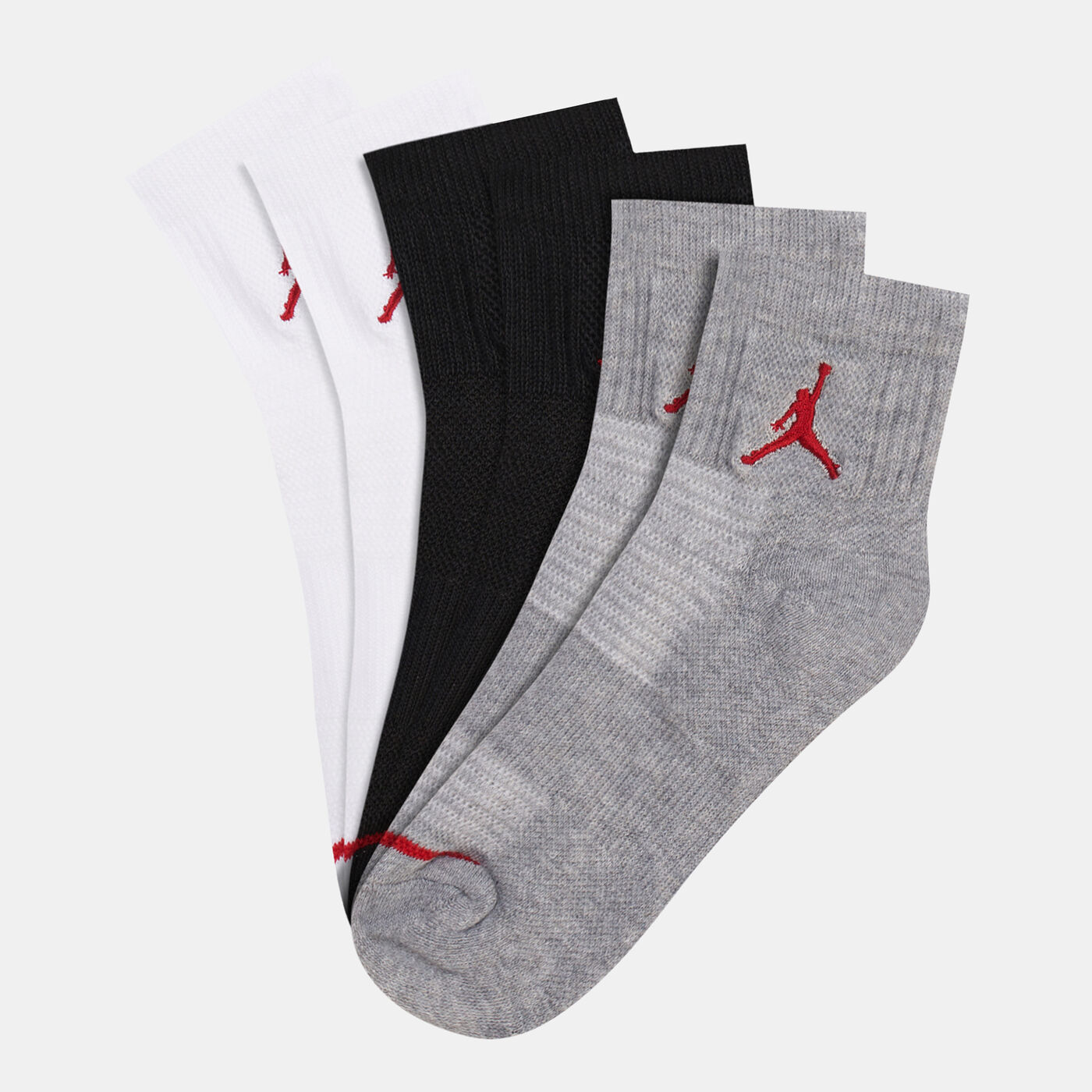 Kids' Jumpman Quarter Socks (3 Pack)