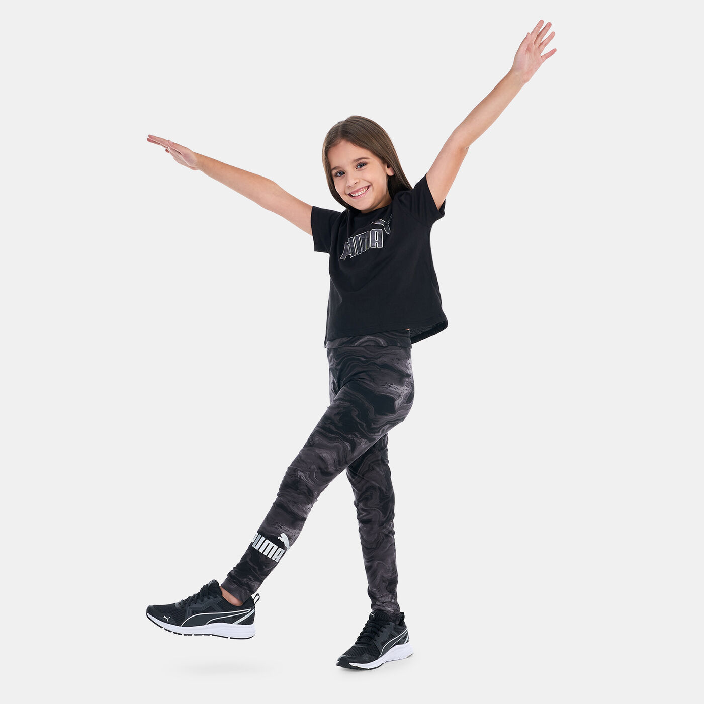 Kids' Essentials+ Marbleized Leggings