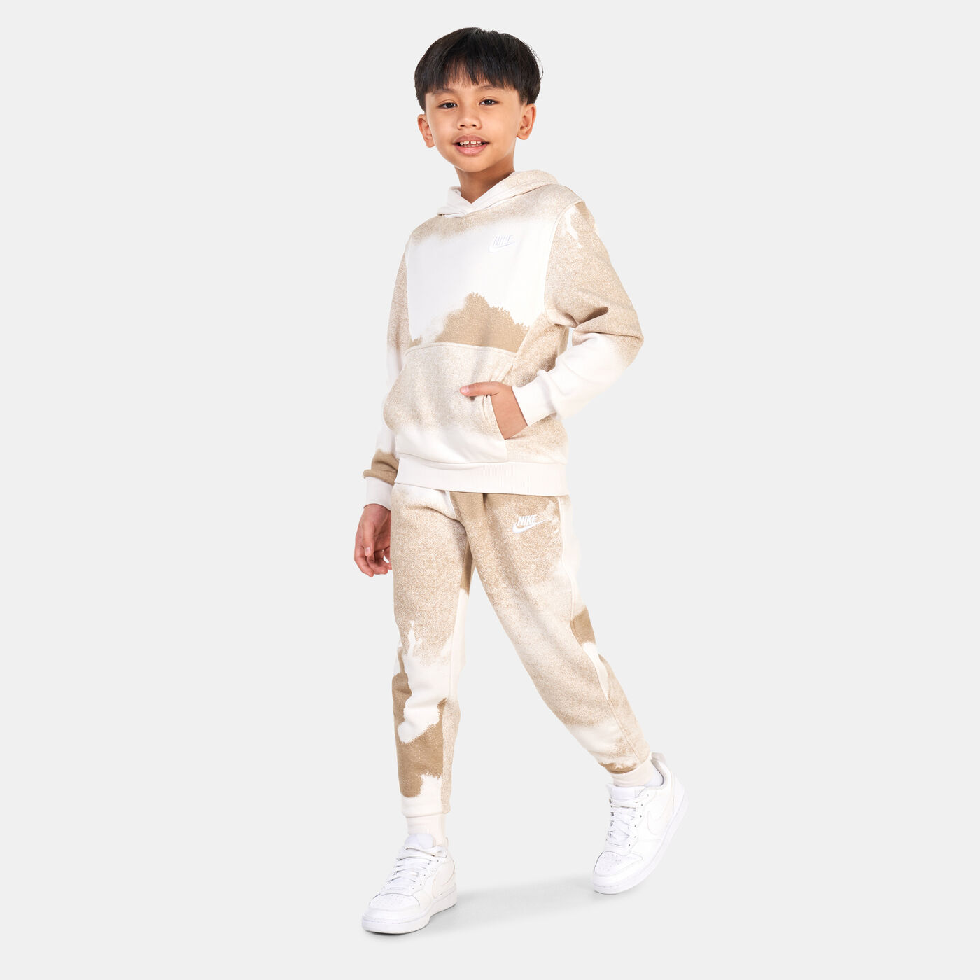 Kids' Club Fleece Washed Allover Print Joggers