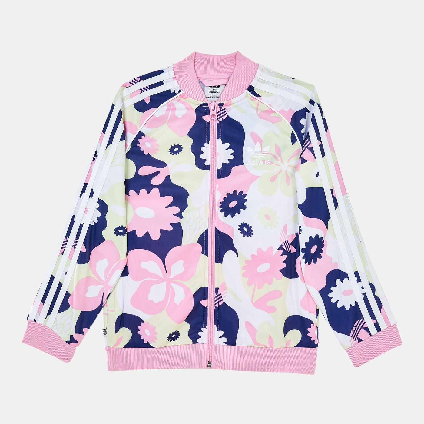 Kids' Allover Flower Print SST Track Jacket