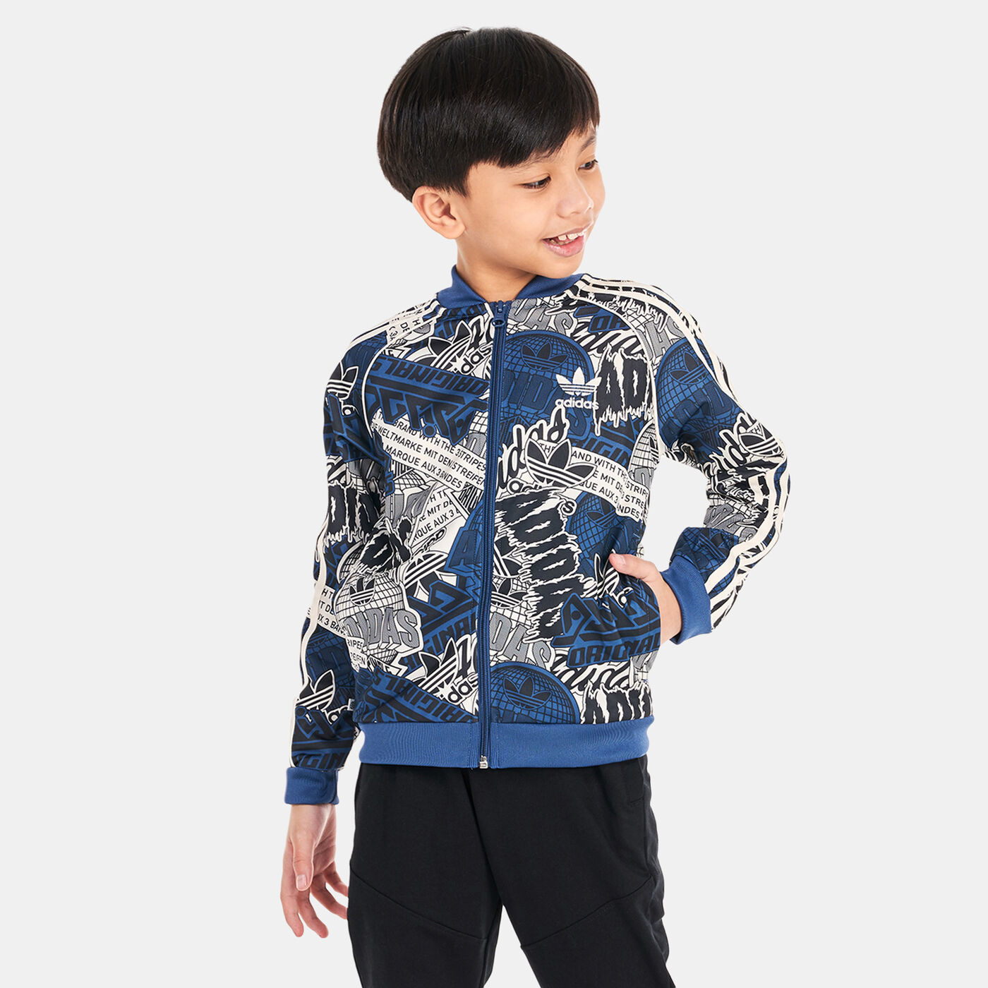 Kids' Allover Print SST Track Jacket