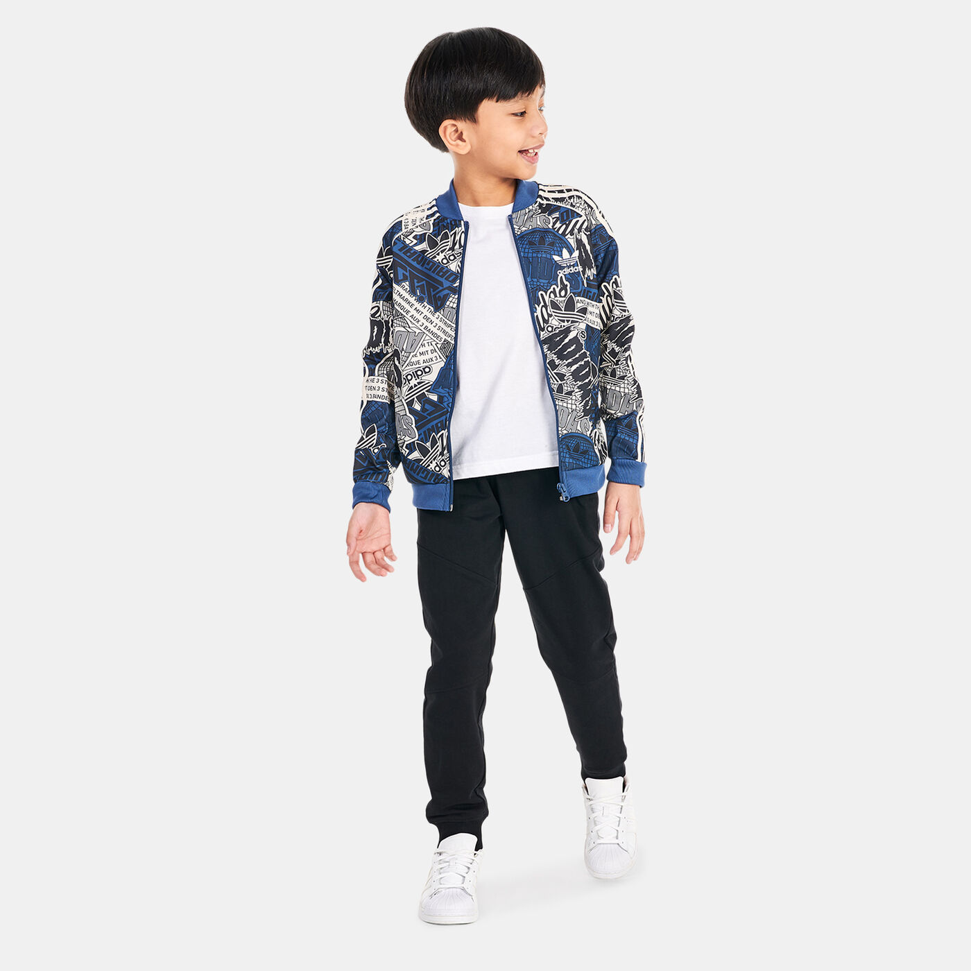 Kids' Allover Print SST Track Jacket