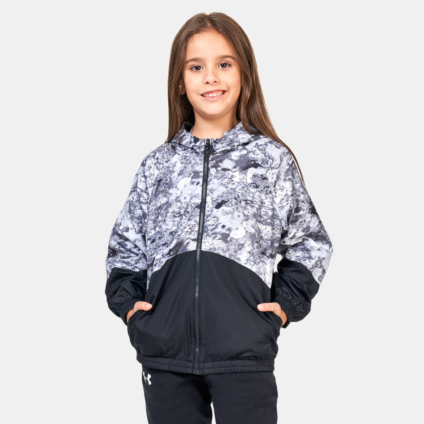 Kids' UA Woven Full-Zip Training Jacket