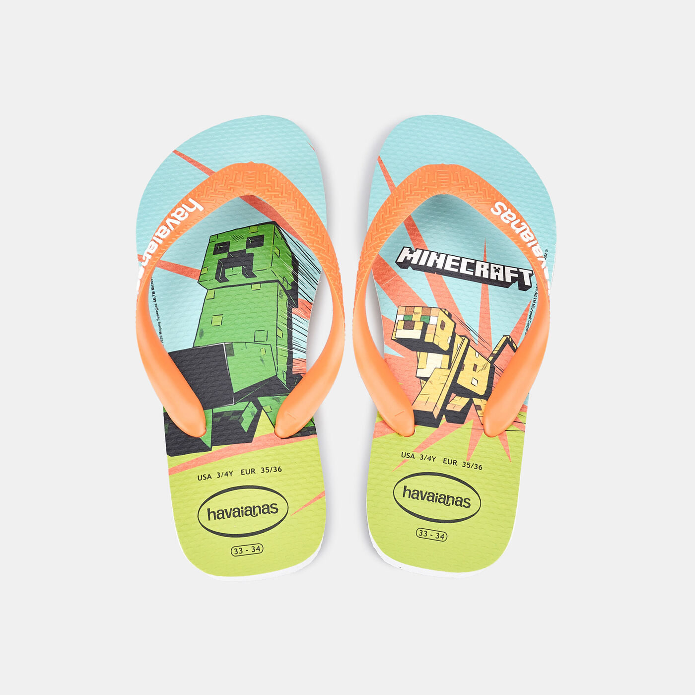 Kids' Minecraft Flip Flops