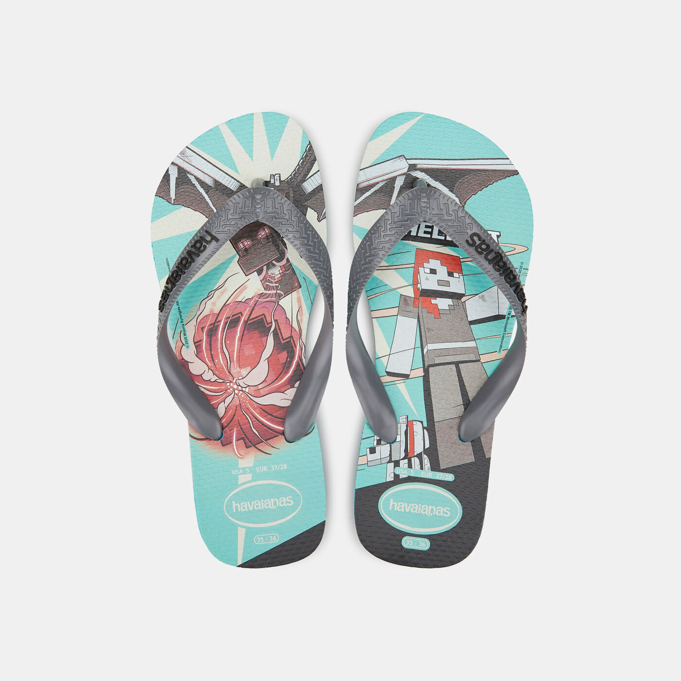 Kids' Minecraft Flip Flops