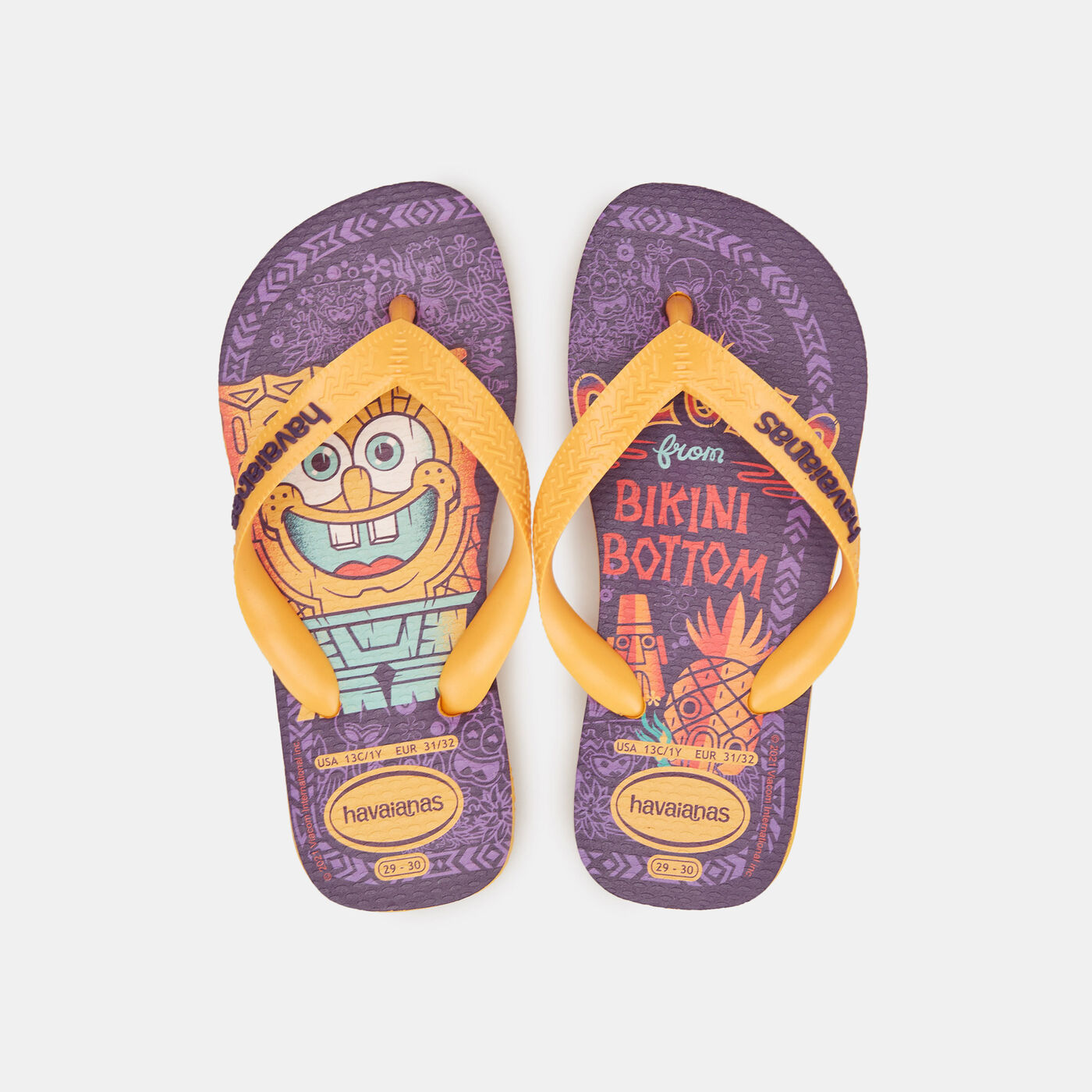 Kids Top SpongeBob SquarePants Flip Flops