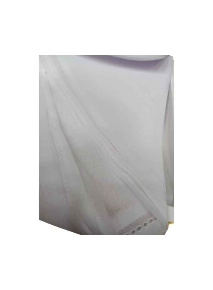 Al Diwan  Ghutra, plain white colour for men, Size: 55