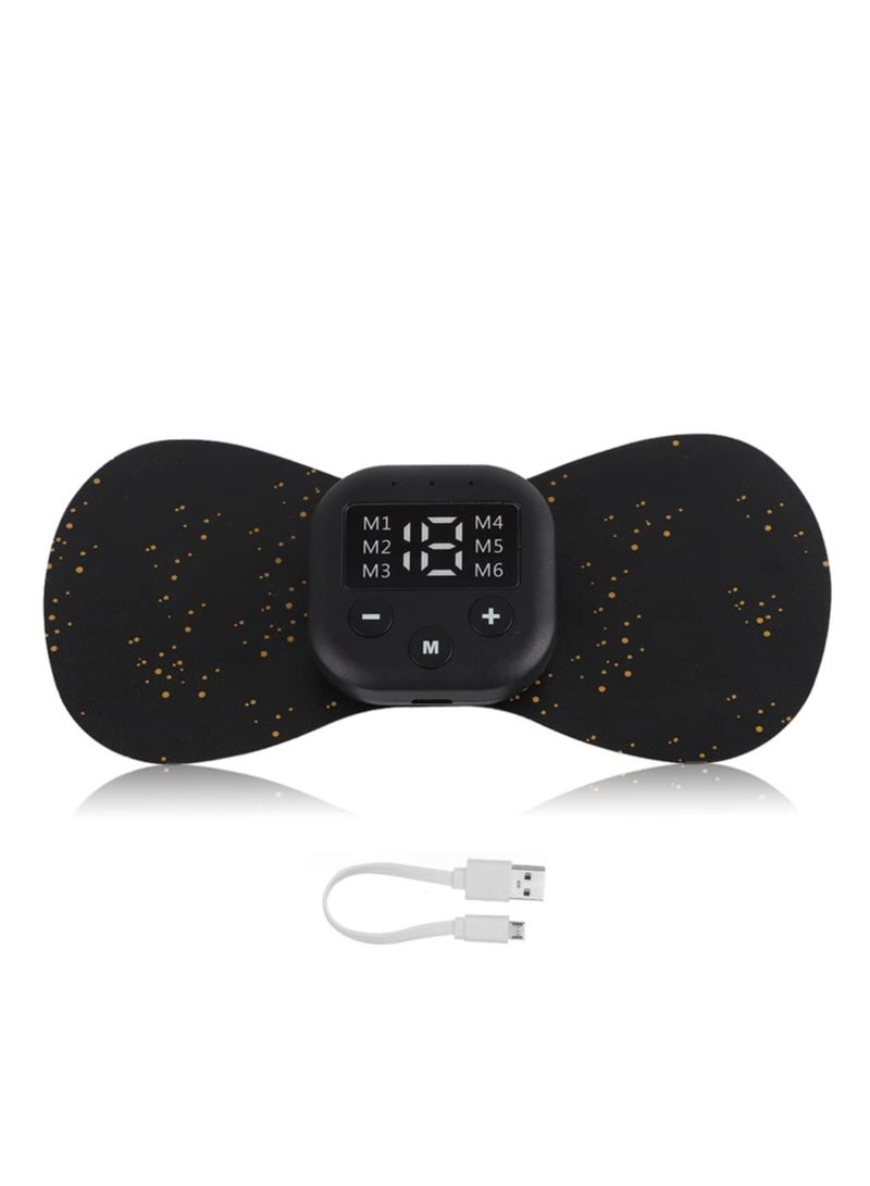 Portable Wireless EMS Neck Massager - Electric TENS Machine for Muscle Pain Relief and Relaxation with Adhesive Pads. Perfect for On-the-Go Muscle Care!