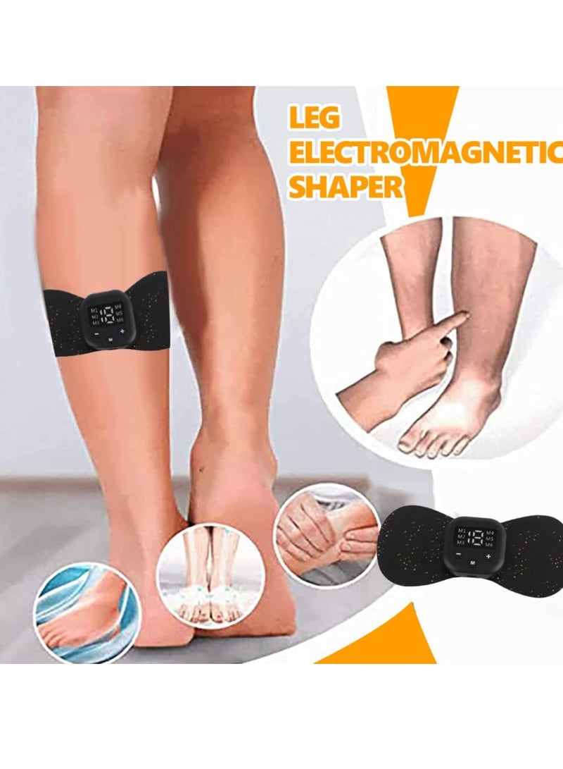 Portable Wireless EMS Neck Massager - Electric TENS Machine for Muscle Pain Relief and Relaxation with Adhesive Pads. Perfect for On-the-Go Muscle Care!