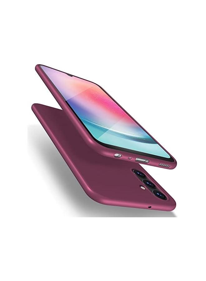Galaxy A24 Ltd Case Slim Fit Soft TPU Super Ultra-Thin [Guardian Series] A24 Phone Back Cover Light Protective Matte Finish Coating Cases Compatible A24 4G 2023-Black