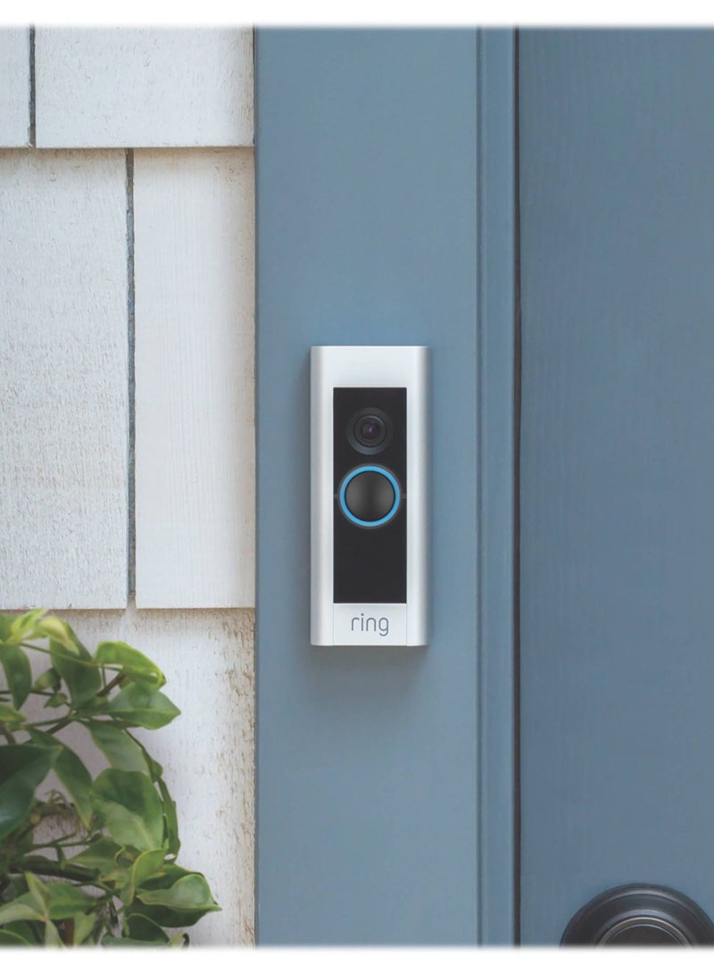 Video Doorbell Pro 1080P Smart Wi-Fi Wired - Satin Nickel