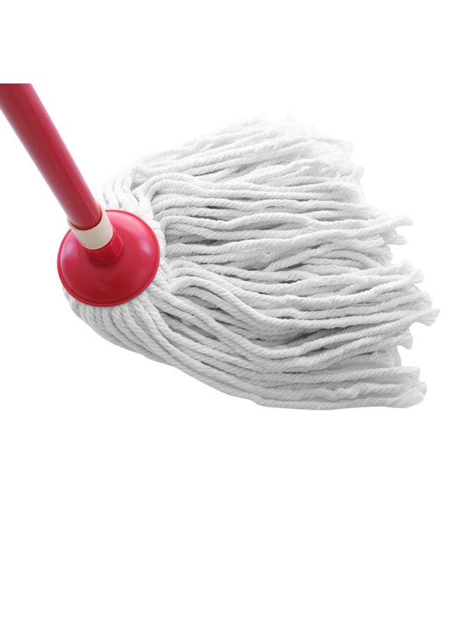 Hy-Sorb Cotton String Mop Multicolor Red Stick And White Cotton 15cm