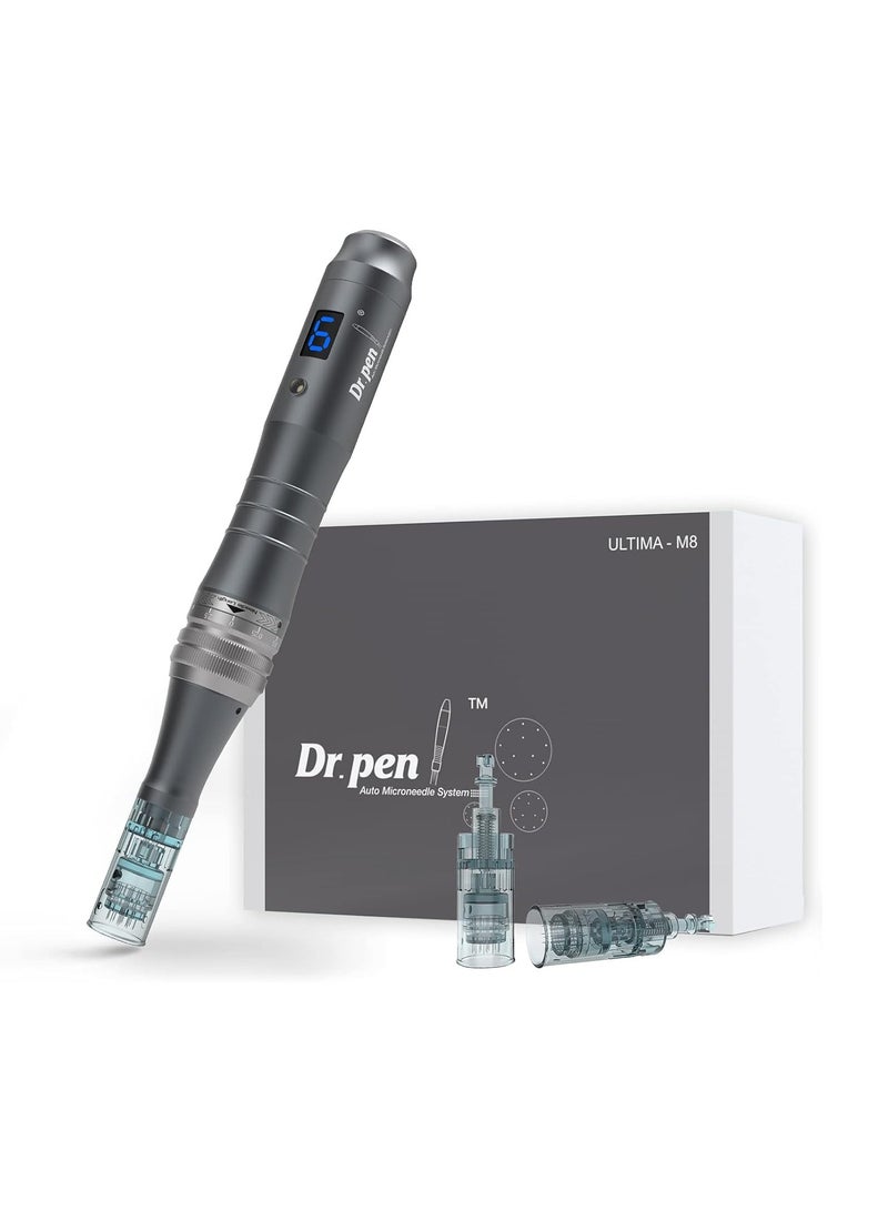 Dr. pen Ultima M8 Professional Microneedle Pen,Cordless Derma Auto Pen - Best Face and Body Skincare Kit