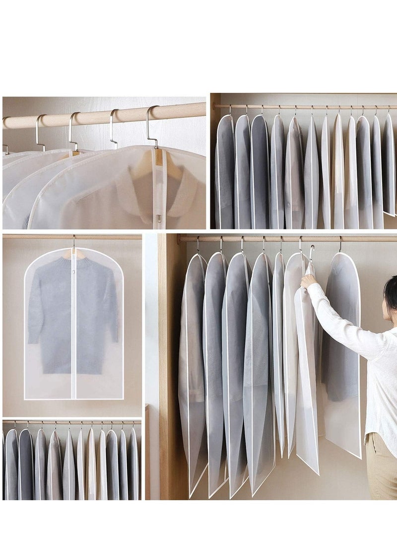 Set of 6 Clear Garment Bags for Dresses and Costumes 60cm x 80cm Foldable Storage Solution