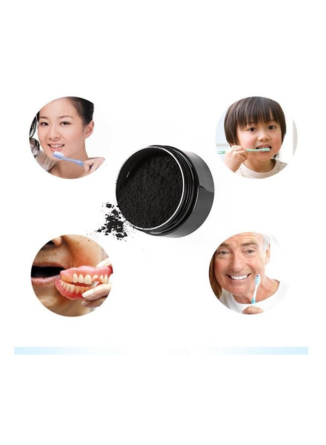 Activated Bamboo Charcoal Teeth Whitening Powder Black 30grams