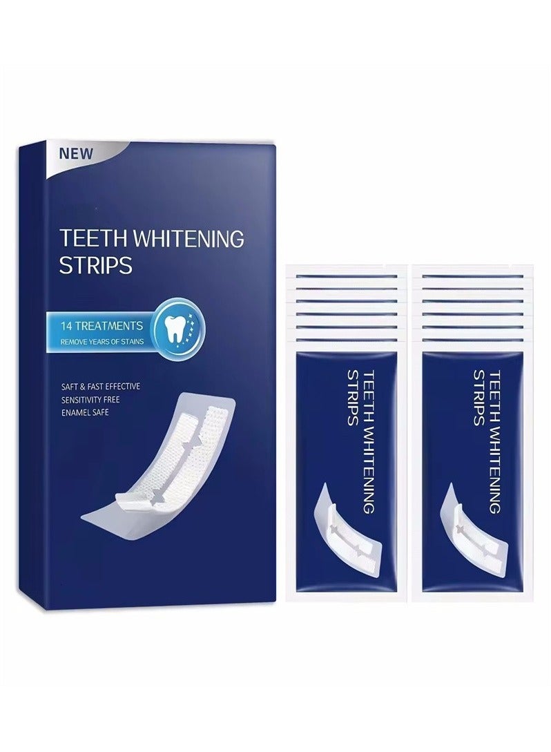 New upgraded teeth whitening strips 56 pieces mint flavor teeth whitening strips to remove tooth stains